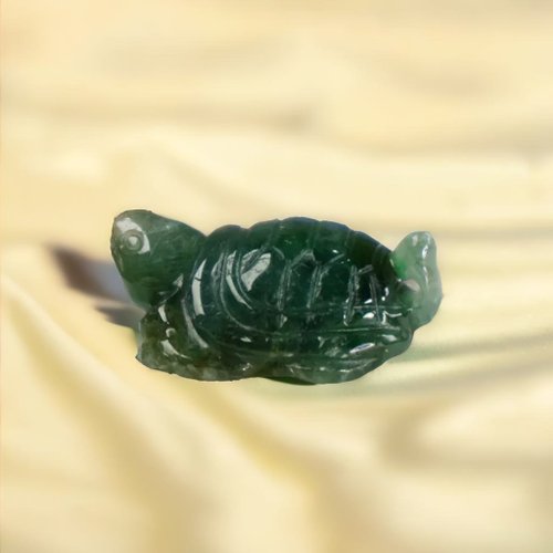 瓔珞珠寶盒 E.L.Jewelry Box 【吉祥‧長壽】冰種綠飄花翡翠烏龜擺飾 |天然緬甸玉翡翠A貨|送禮