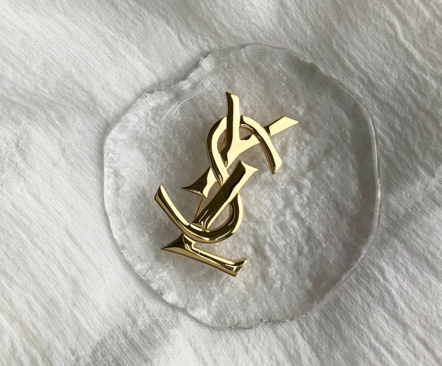 Direct from Japan, branded used packaging] Yves Saint Laurent Brooch YSL  vintage old 472ap8 - Shop solo-vintage Brooches - Pinkoi