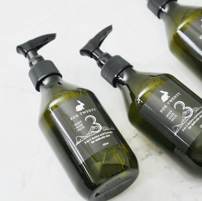 【hand wash】3-in-1 Shampoo & Body wash X3 - ผลิตภัณฑ์ล้างมือ - พลาสติก สีเขียว