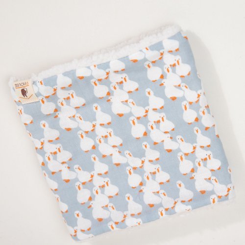 Heartwarming hairy boy's neck _ blue and white duckling with white fluff -  Shop 9house Design Clothing & Accessories - Pinkoi