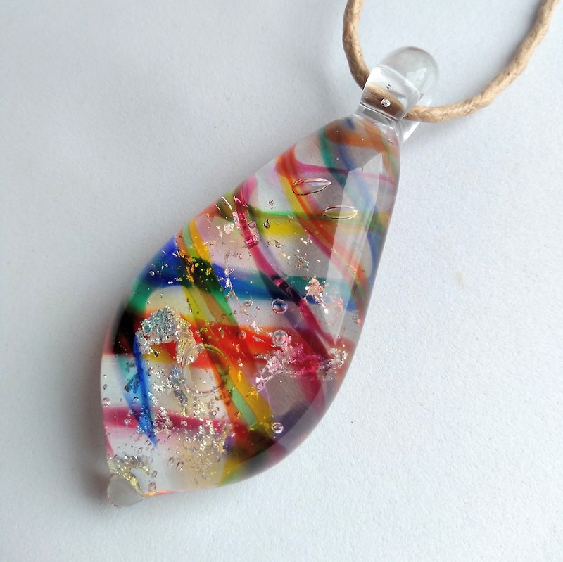 Reversible pendant - Necklaces - Glass Multicolor