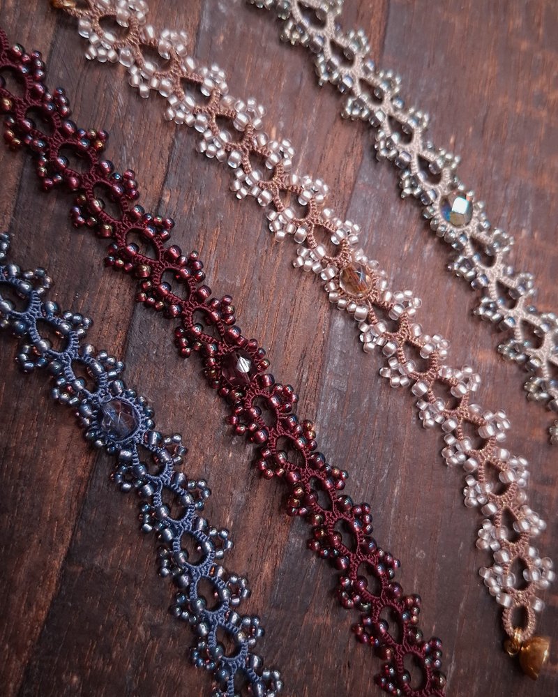 浮光 原創梭編手鍊 - 手鍊/手環 - 棉．麻 多色