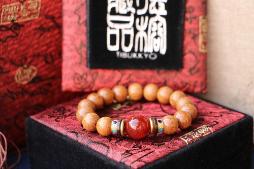 TIBUKKYO德榕藏品 精工老料滿花六道木10mm圓珠 紅玉髓 臺北客製化佛珠設計念珠手鍊