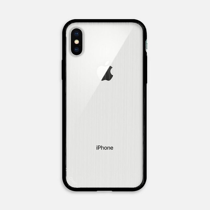 光紋幾何系列【髮絲紋】iPhone X 手機殼/防摔殼/冰晶殼 iX - 手機殼/手機套 - 塑膠 透明
