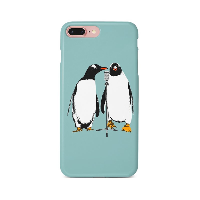 iPhone ケース / comedian penguin - スマホケース - プラスチック ブルー