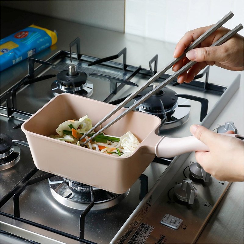CB Japan copan Supot系列 IH爐輕量方型料理鍋13x18cm(附蓋) - 廚具 - 鋁合金 