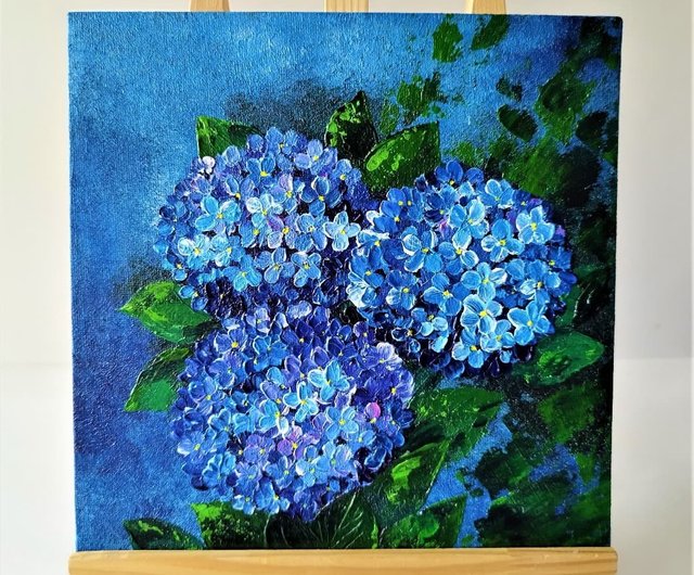 原画　現代アート　お洒落　花　花の絵　店舗インテリア　フラワーアート　青　壁掛け 楽天市場】花の絵 青 絵画 花 おしゃれ 壁掛け 絵 インテリア 額
