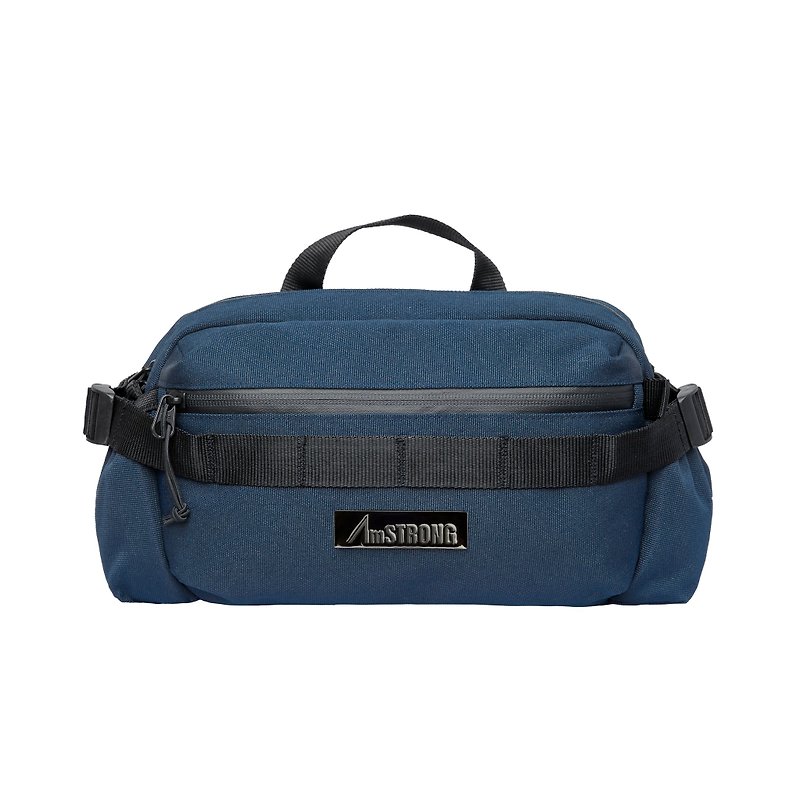 【HK Brand】02-BELT BAG Charcoal Blue - Messenger Bags & Sling Bags - Polyester Blue