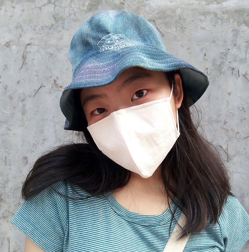 (Woven face mask)HKers pure off white washable reusable cool stylish handmade 3d - หน้ากาก - ผ้าฝ้าย/ผ้าลินิน 