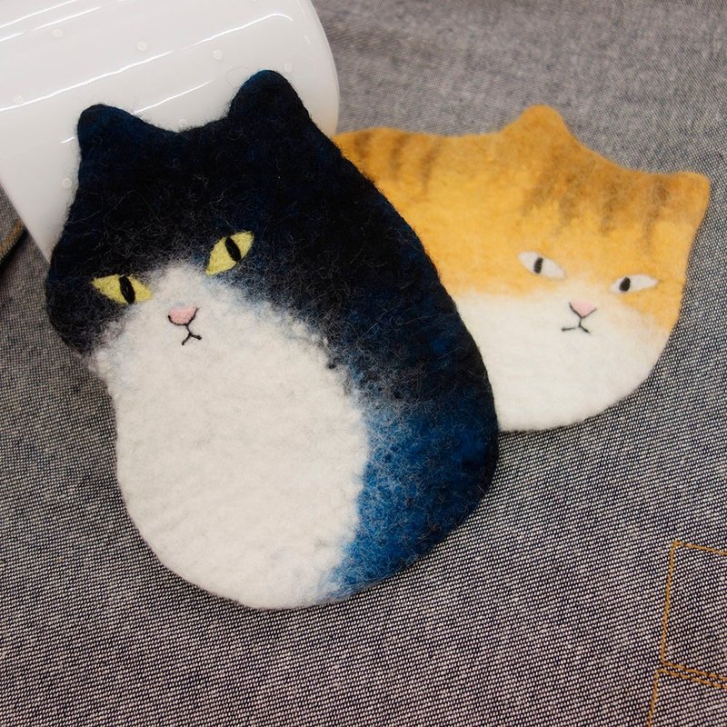 4.15から[デイリーデザイン]ウェットフェルトエレメンタリー/キュートキャット食料品デザインコース - 編み物教室・タフティング - ウール 