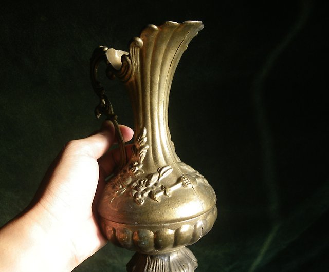 Old Time OLD-TIME]初期のイタリアの銅鍋花瓶 - ショップ OLD-TIME Vintage u0026 Classic u0026 Deco 置物  - Pinkoi