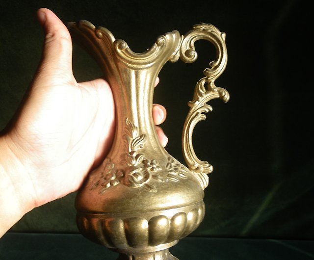 Old Time OLD-TIME]初期のイタリアの銅鍋花瓶 - ショップ OLD-TIME Vintage u0026 Classic u0026 Deco 置物  - Pinkoi