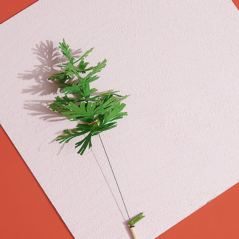 Purrre | Blooming Funny Cat Stick-Green Umbrella Pine - ของเล่นสัตว์ - วัสดุอื่นๆ สีเขียว