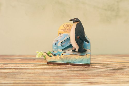 新格子創意設計 Good morning 企鵝-可動DIY磁鐵 | 擺飾