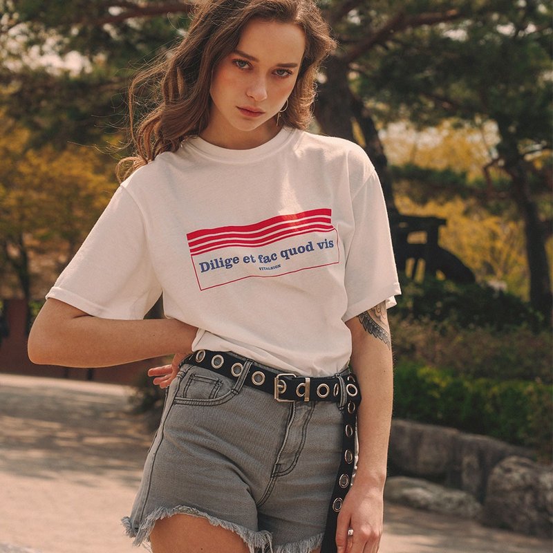 VITALSIGN Gray Vintage Shorts - 女長褲 - 棉．麻 灰色