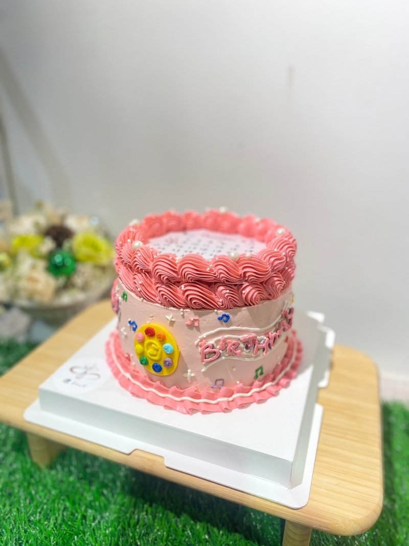魔女doremi風格蛋糕 客製化蛋糕 燃燒蛋糕 生日蛋糕 鑠甜點 6吋 - 蛋糕/甜點 - 新鮮食材 