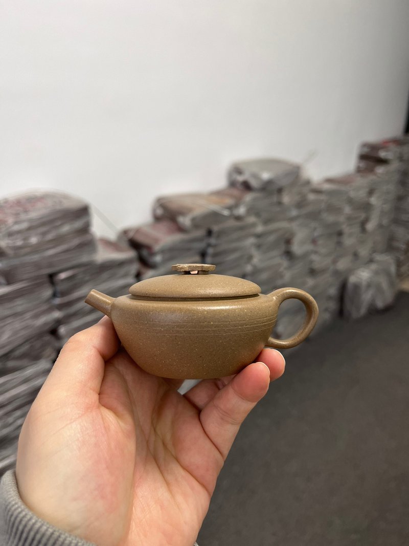 天元 现货实拍 顶级原矿段泥 泥色复古纯正 壶钮神龟瑞兽手工卡白 - 茶壺/茶杯/茶具 - 陶 灰色
