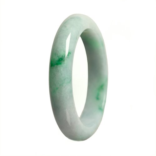 正佳珠寶 Gemsrich Jewelry 【正佳珠寶】翡翠 春帶彩飄陽綠 內徑57.5mm 天然緬甸A貨翡翠手鐲