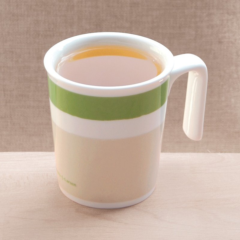 綠竹林親親馬克杯  -P+L設計杯無蓋(台灣製可微波烤箱SGS檢驗) - 咖啡杯 - 瓷 綠色