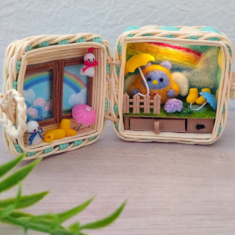 miniature miniworld miniaturehouse basket ornament kawaii - Items for Display - Other Materials 