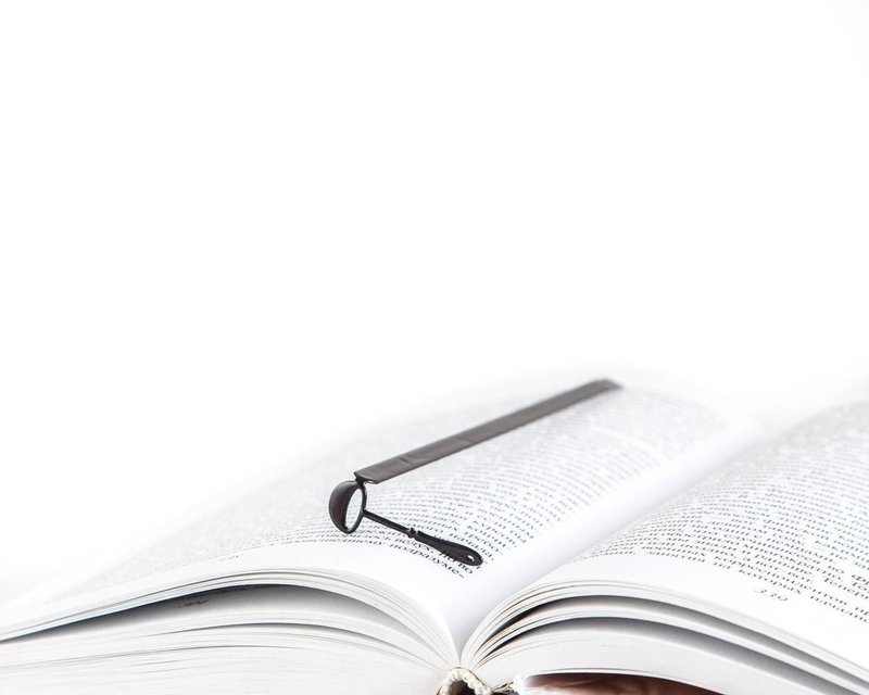 キッチンクックブック ブックマーク スープレードル // キッチンスプーン // 世界中に送料無料 - しおり・ブックマーカー - 金属 ブラック