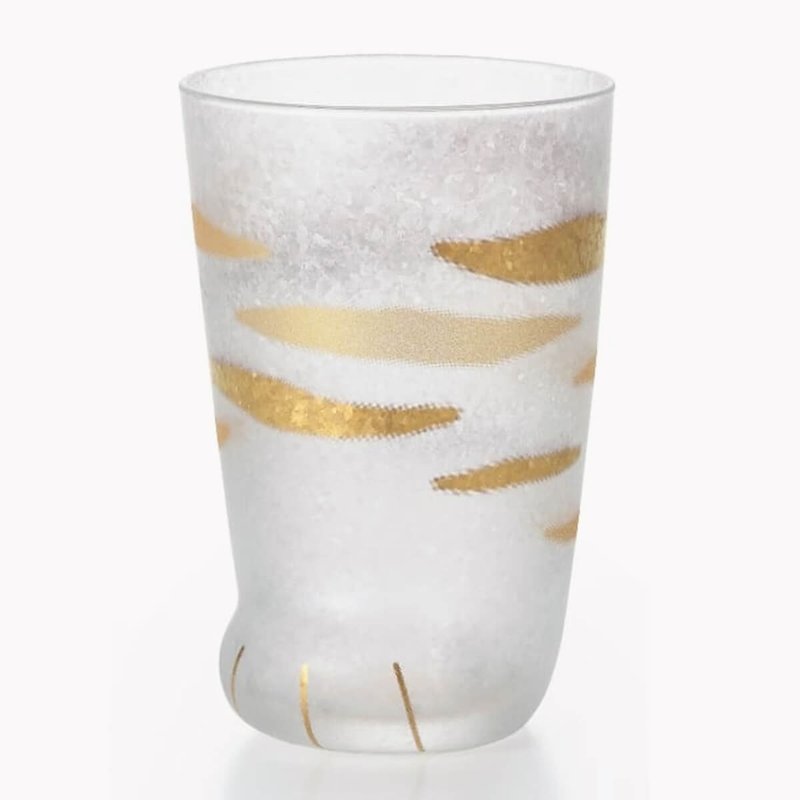 300cc【coconeco正品貓腳杯】日本Aderia金箔美國短毛貓貓腳杯 - 玻璃杯 - 玻璃 金色