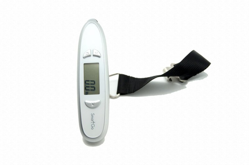 2-in-1 smart luggage scale - equipped with electronic measuring ruler and stress sensor - แกดเจ็ต - วัสดุอื่นๆ สีเงิน