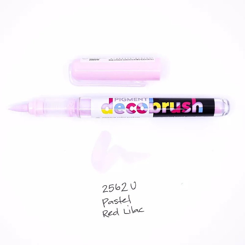 粉紫紅丁香 2562U - 軟頭塑膠彩筆 DecoBrush Pigment - 其他書寫用具 - 塑膠 粉紅色