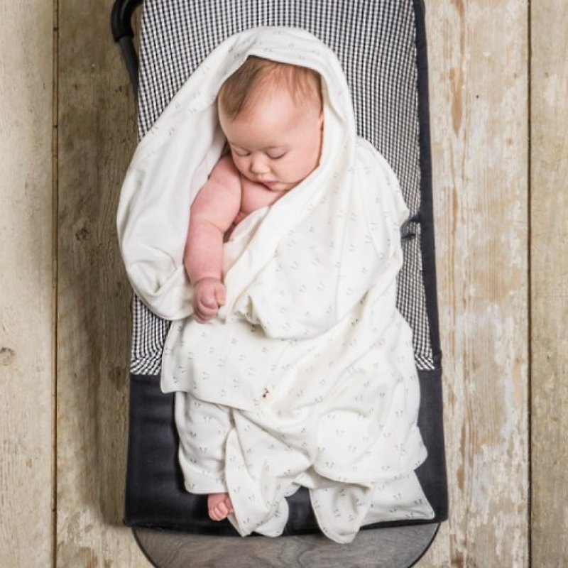 BabyBites シャークバイト 綿100%、快適で通気性抜群の超キュートなトーテムラッパー - ベビー寝具 - コットン・麻 