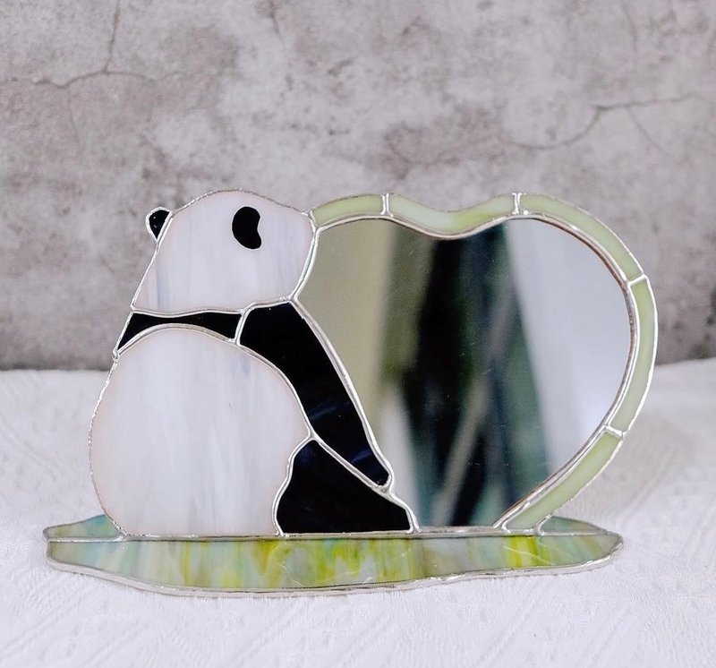 Panda Pal Desk Mirror - เฟอร์นิเจอร์อื่น ๆ - แก้ว 