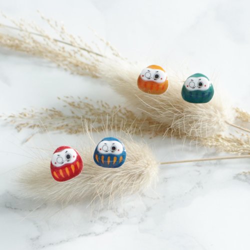 cravis handmade shop 達摩耳環