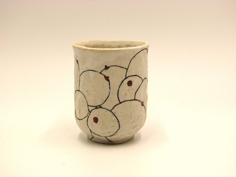 teacup full of breasts - Cups - Pottery White