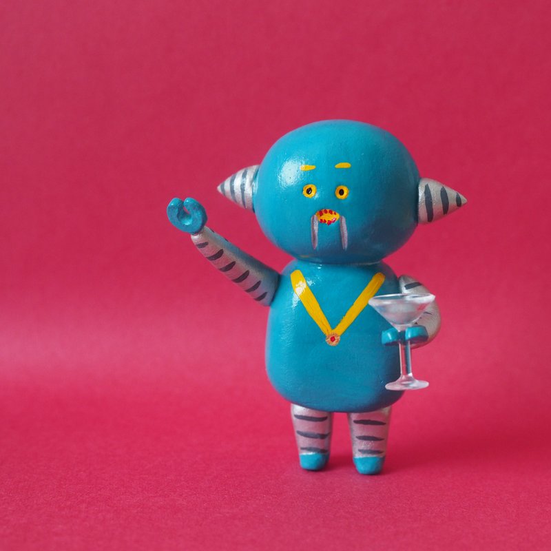 Future Robot - 公仔/玩偶 - 黏土 藍色