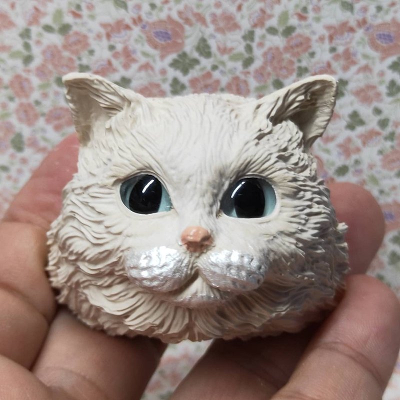 Ragdoll cat head-2D diffused Stone - น้ำหอม - วัสดุอื่นๆ หลากหลายสี