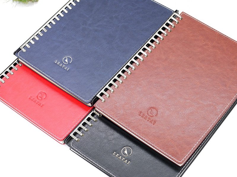 Loose leaf removable A5 notebook- PU leather/Monthly schedule of 2017 - สมุดบันทึก/สมุดปฏิทิน - พลาสติก 