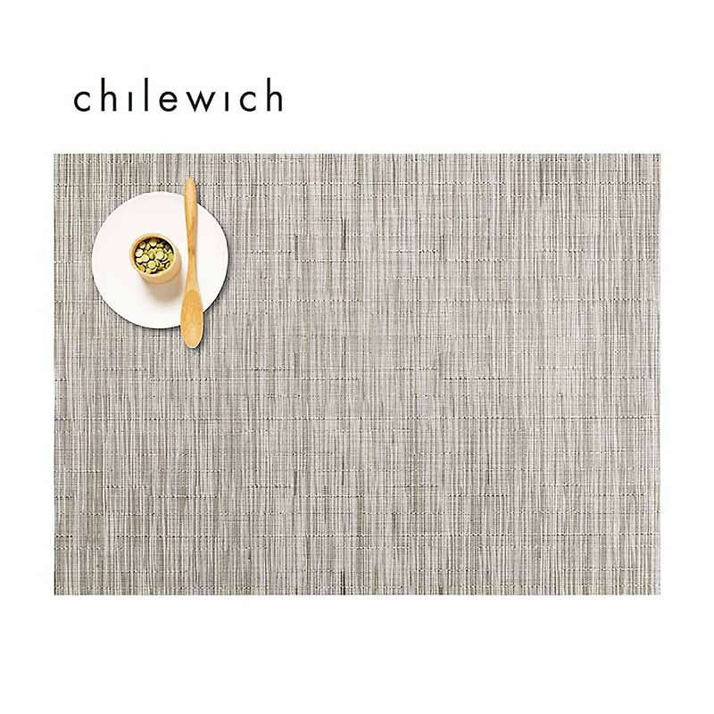 Bamboo Bamboo Series Placemat 36 × 48 cm - White Gray - Place Mats & Dining Décor - Plastic Silver