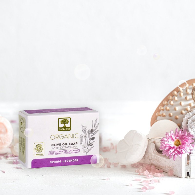 Greek BIOselect (100% certified organic olive oil) Spring Lavender Organic Olive Oil Soap - สบู่ - พืช/ดอกไม้ 