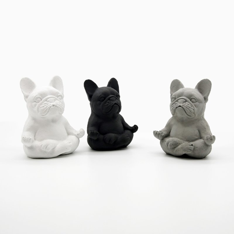 French BULLDOG Aroma Stone I 法鬥擴香石 I 香氛 I 附精油－ - 香氛/精油/擴香 - 水泥 灰色