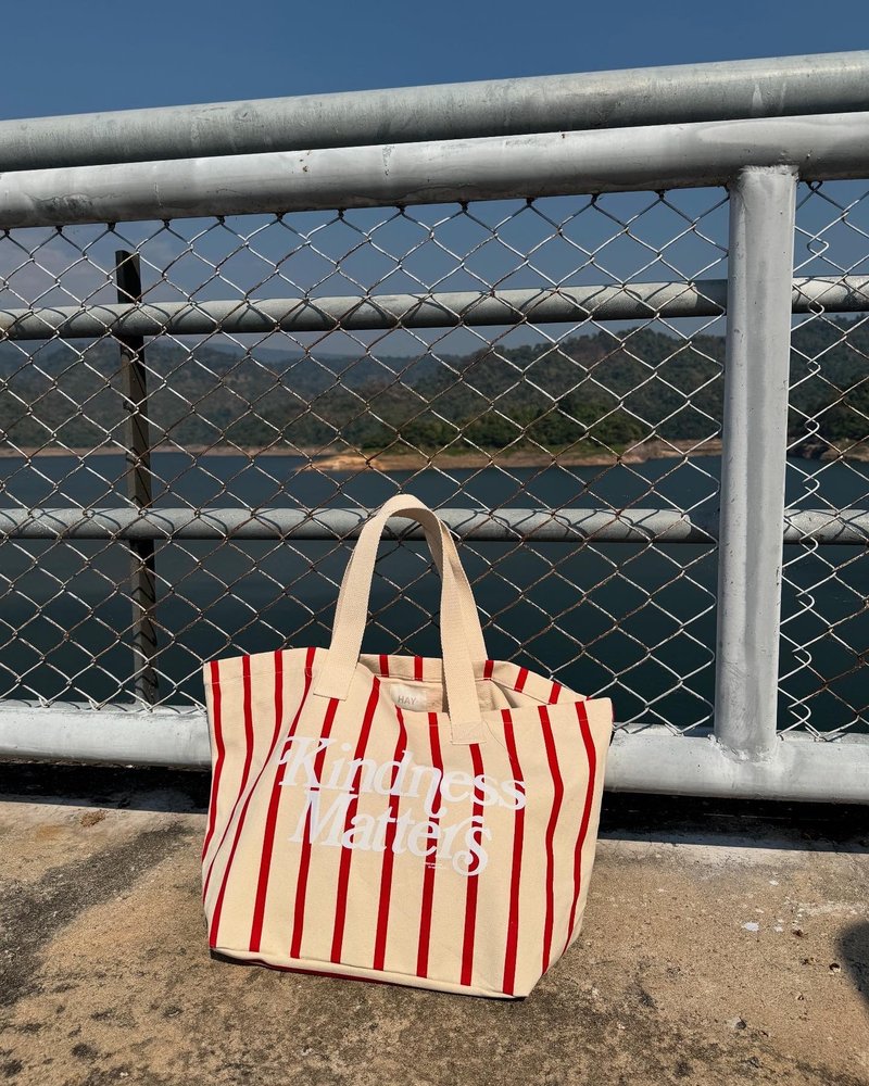 托特包 HAY : Tote Bag - Natural,Red / Natural,Green - 其他 - 棉．麻 