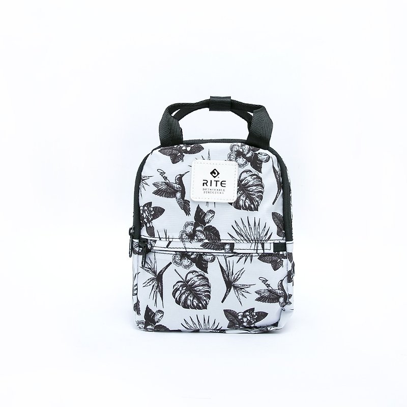 [RITE] Le Tour Series - Dual-use Mini Backpack - Grey Bird - กระเป๋าเป้สะพายหลัง - วัสดุกันนำ้ สีเทา