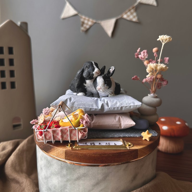 【客製全身寵物】森林中相遇 松鼠的家 骨灰罐 擴香石 禮物 香氛 - 其他 - 其他材質 