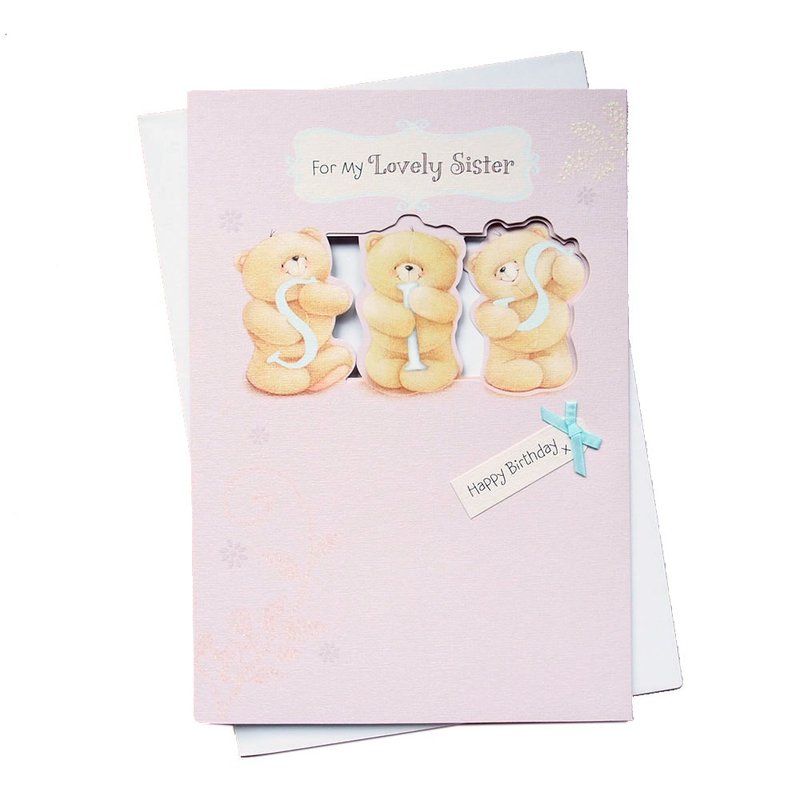 送給我可愛的姐妹【Hallmark-ForeverFriends卡片 生日祝福】 - 卡片/明信片 - 紙 粉紅色