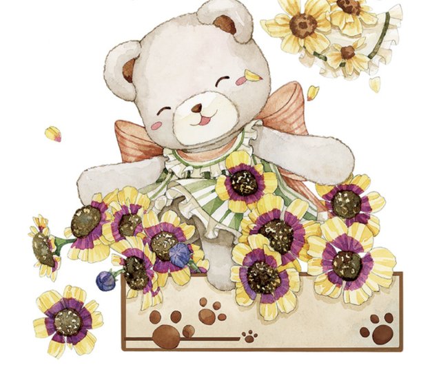 新七天】エンジェルベア PET マスキングテープ - ショップ 新