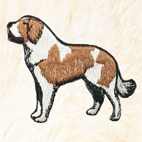 24PlanetsStudio St Bernard Dog Iron on Patch Buy 3 Get 1 Free