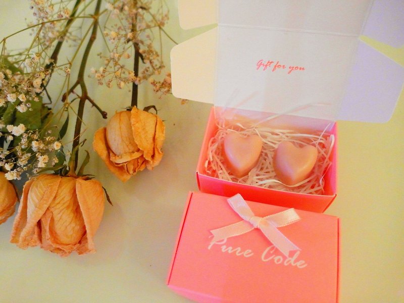 Pure Barcode - Heart-to-heart wash soap powder 啾 small gift box x10 copies (wedding small things) - ผลิตภัณฑ์ล้างมือ - พืช/ดอกไม้ สีแดง