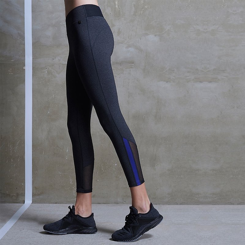 [Courage] MACACA clad buttock Cropped pants - AQE7072 dark gray Linen - Women's Sportswear Bottoms - Nylon Gray