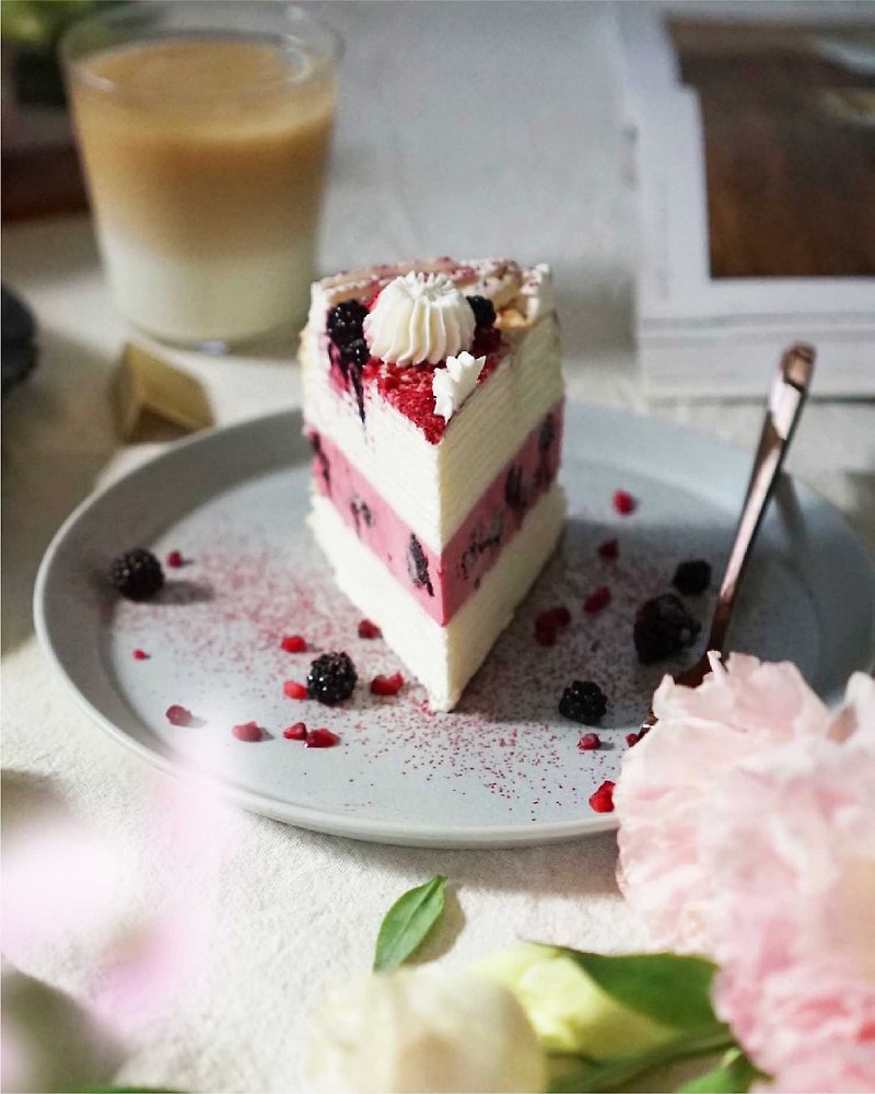 【母親節蛋糕熱銷款】莓果優格蜂蜜千層 6寸宅配 - 蛋糕/甜點 - 新鮮食材 