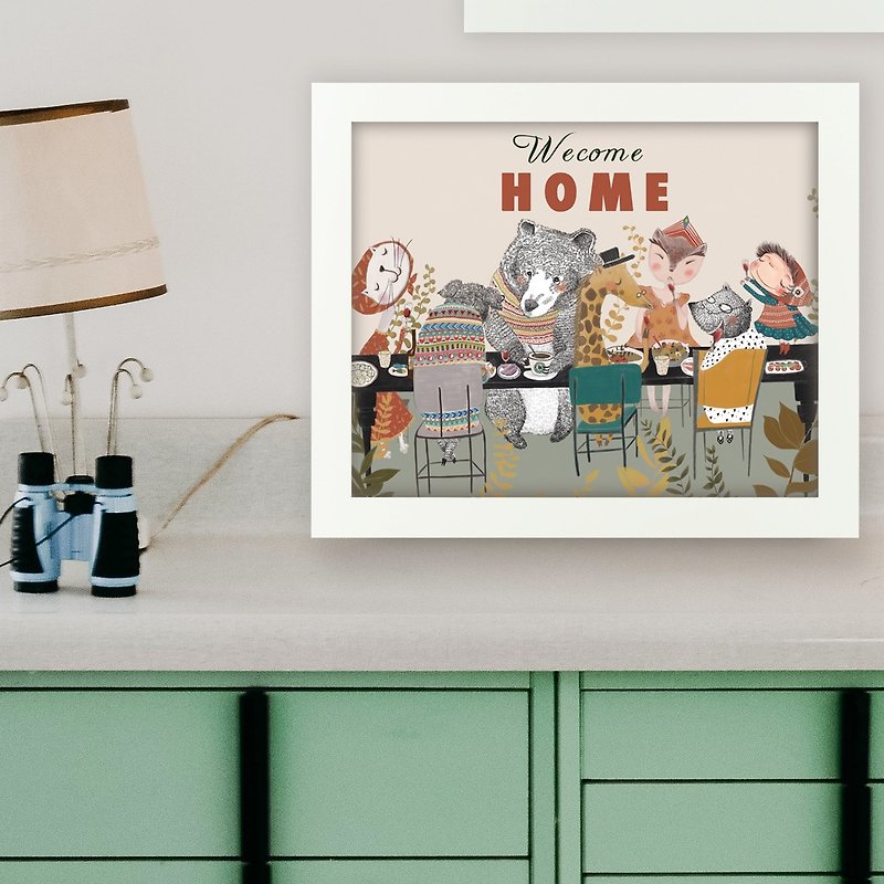 Stephy 'Welcome Home'Original hand painting/Living Room Wall Décor / Home Decor - โปสเตอร์ - วัสดุอีโค 
