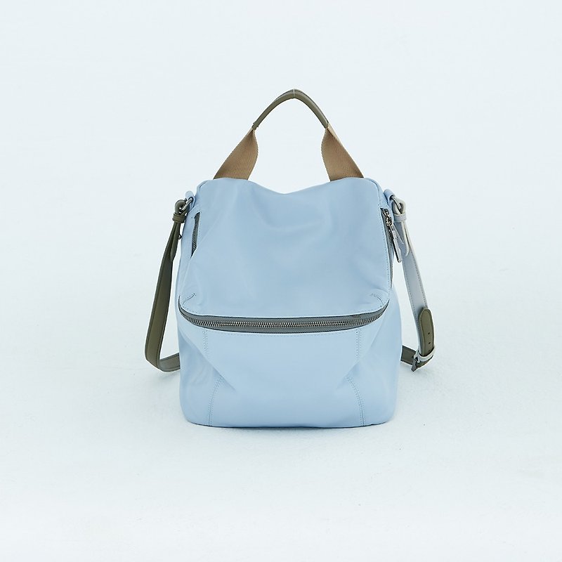 [HANDOS] Pimm's Lightweight Sheepskin Casual Shoulder Bag - Pink Blue (Exhibition Clearance) - Messenger Bags & Sling Bags - Genuine Leather Blue