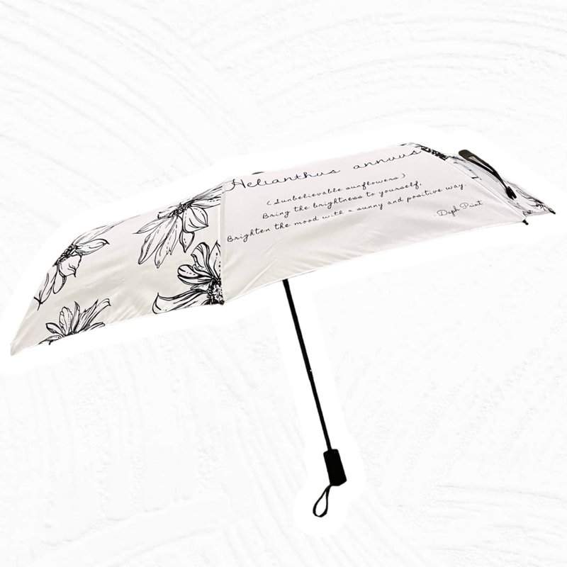 Originally designed - Three-fold manual umbrella - ร่ม - วัสดุกันนำ้ ขาว